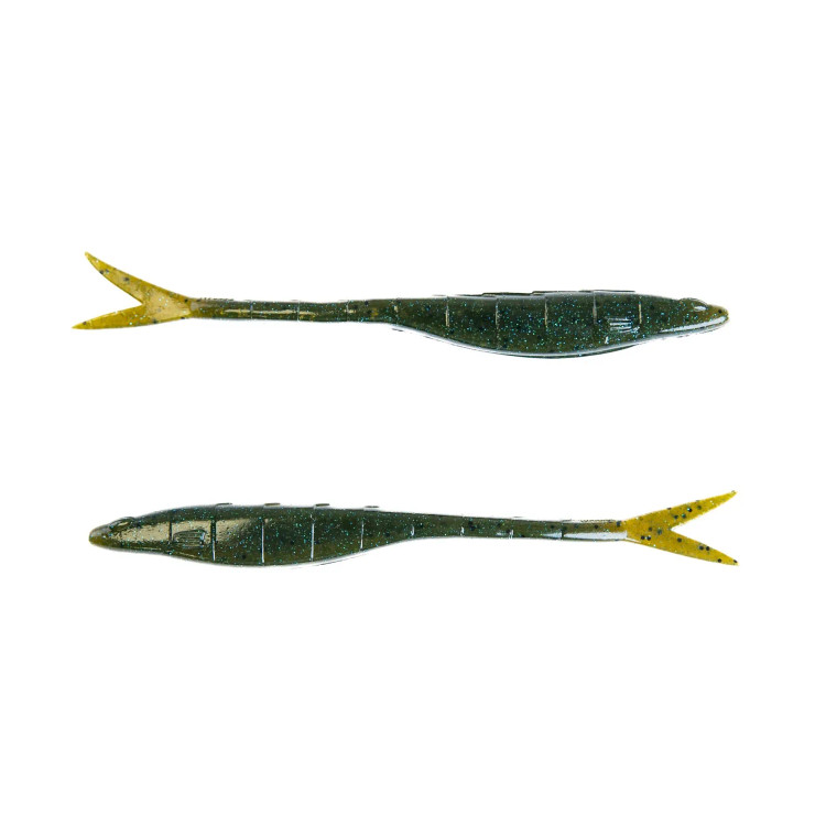 Googan Baits 5" Dart 10pk - Green Pumpkin Blue