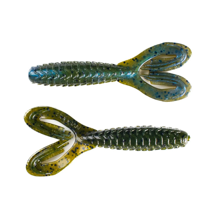 Googan Baits 3.5" Double Tail Love Grub 7pk- Blue Baby