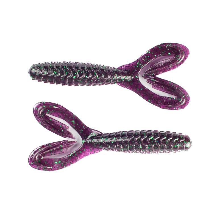 Googan Baits 3.5" Double Tail Love Grub 7pk- Junebug