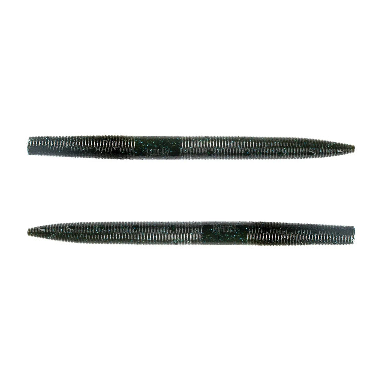 Googan Baits 4" Lunker Log 9pk - Green Pumpkin Blue