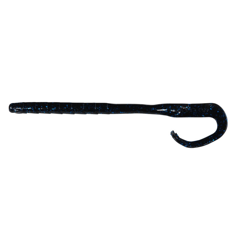Googan Baits 7.5" Mondo Worm 8pk - Black Blue Flake