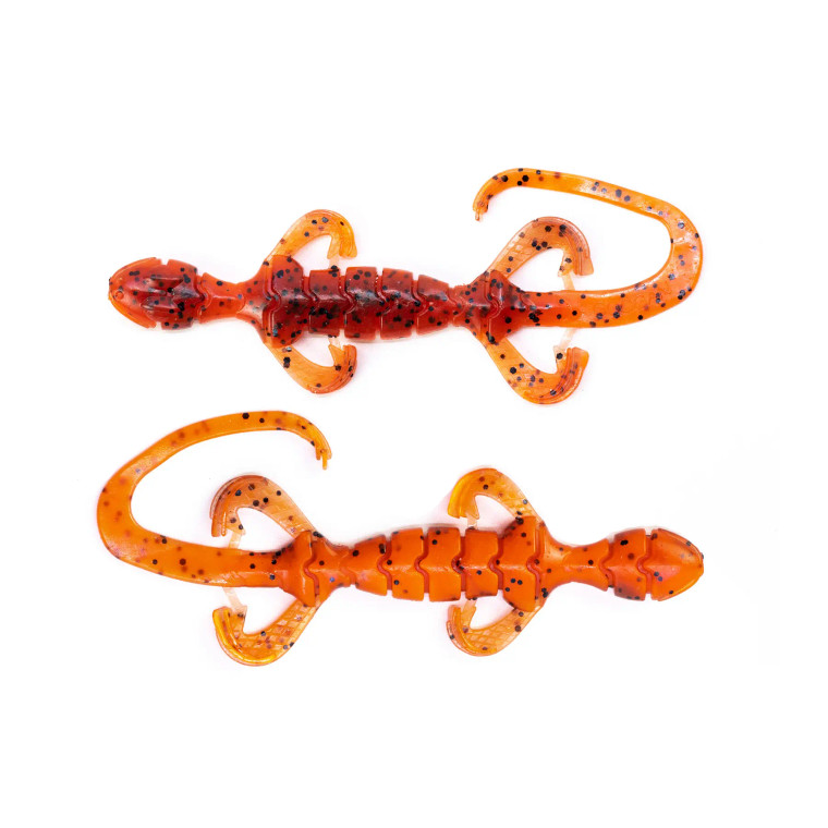 Googan Baits 7" Slizzard 7pk- Flamin' Hot