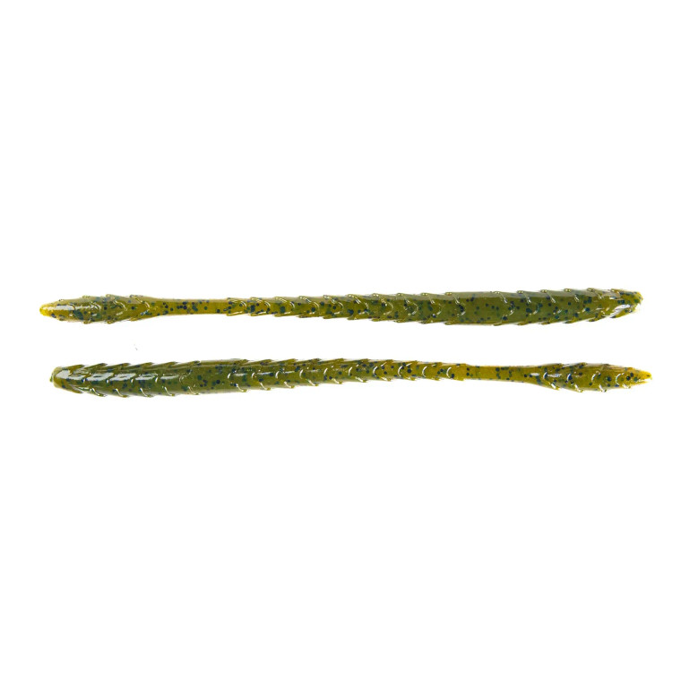 Googan Baits 6.5'' Slim Shake Worm 9pk - Green Pumpkin