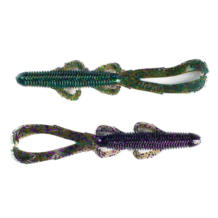 Googan Baits 4.65" Trench Hawg 9pk -Sprayed Lettuce
