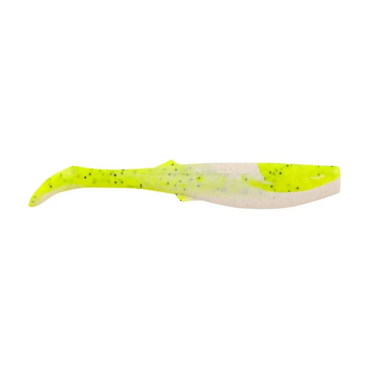 Gulp 4" Paddleshad 4ct - Chartreuse Pepper Neon