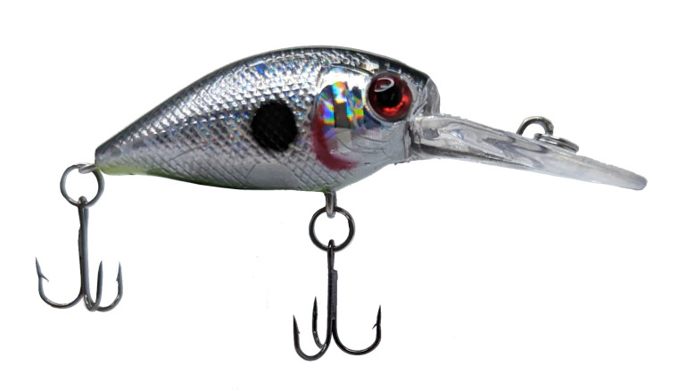 Head Hunter 1.5" Crappie Diver Deep Crank - Natural Silver
