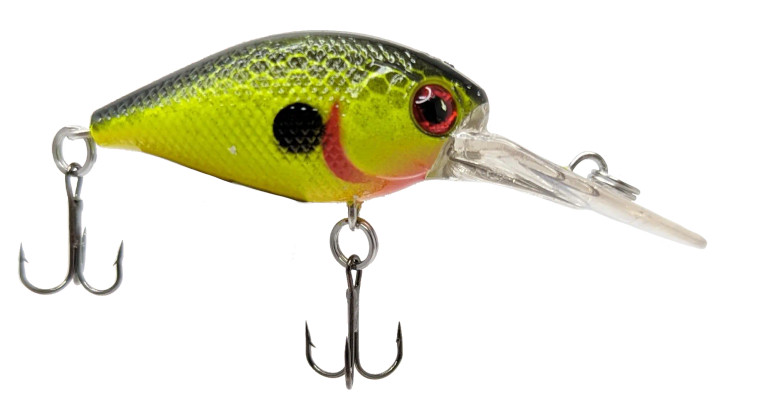 Head Hunter 1.5" Crappie Diver Deep Crank - Chart Black Scale