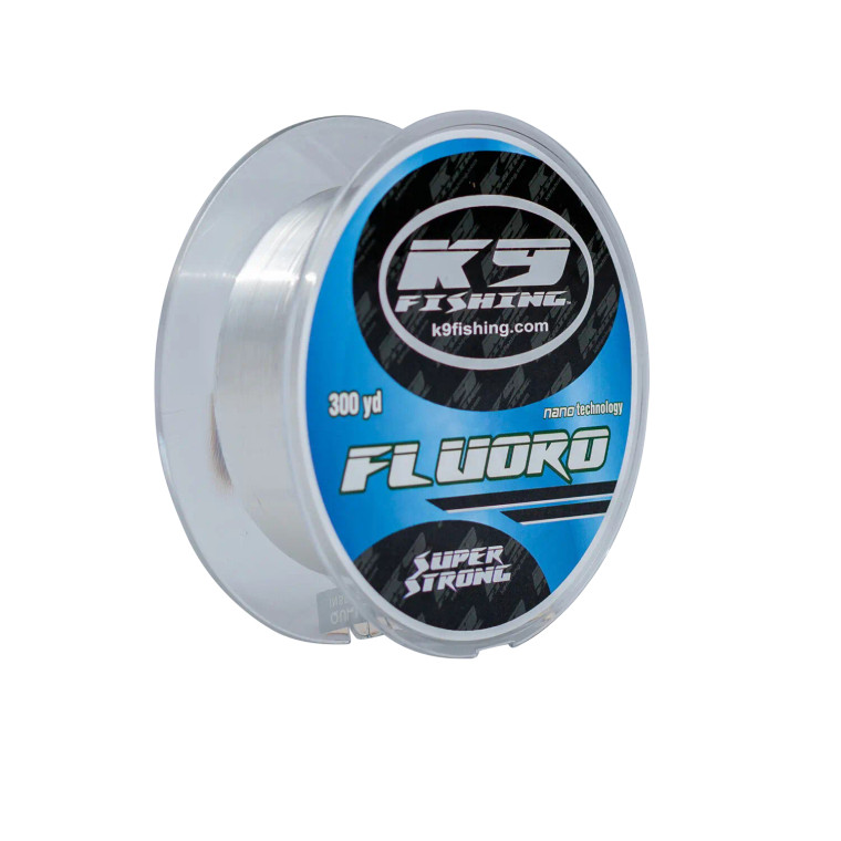 K9 Fishing 10lb Clear Fluoro Line 300 yards