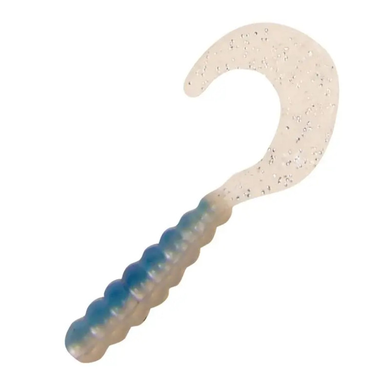 Kalin's 2" Triple Threat Grub 10pk - Blue/Silver