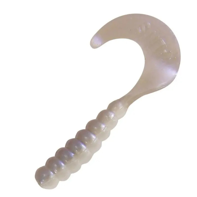 Kalin's 2" Triple Threat Grub 10pk - Albino Shad