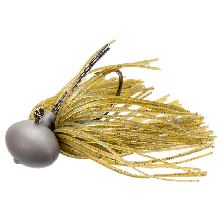 Keitech Tungsten M2 Football Jig 1/2oz - Green Pumpkin Blue