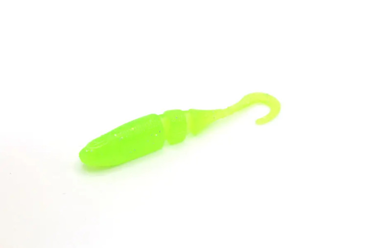 Lake Fork Trophy Lures 2.25" Live Magic Minnow Sickle Tail 15ct - Chartreuse Ice