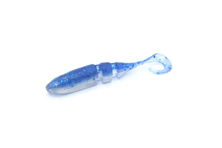 Lake Fork Trophy Lures 2.25" Live Magic Minnow Sickle Tail 15ct - Blue Pearl