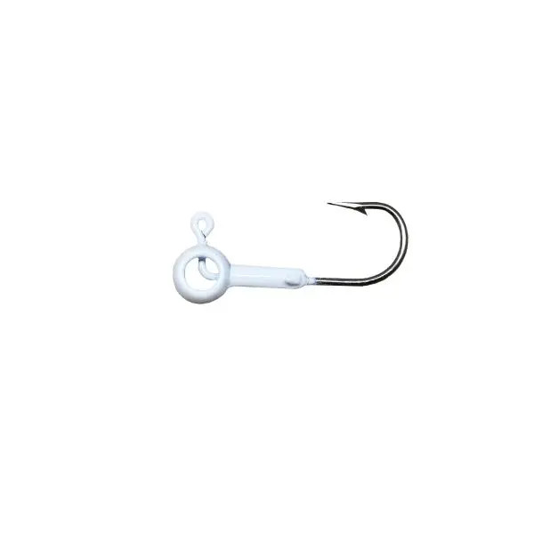 Leland's Lures Eyehole Round Jighead 1/32oz - White