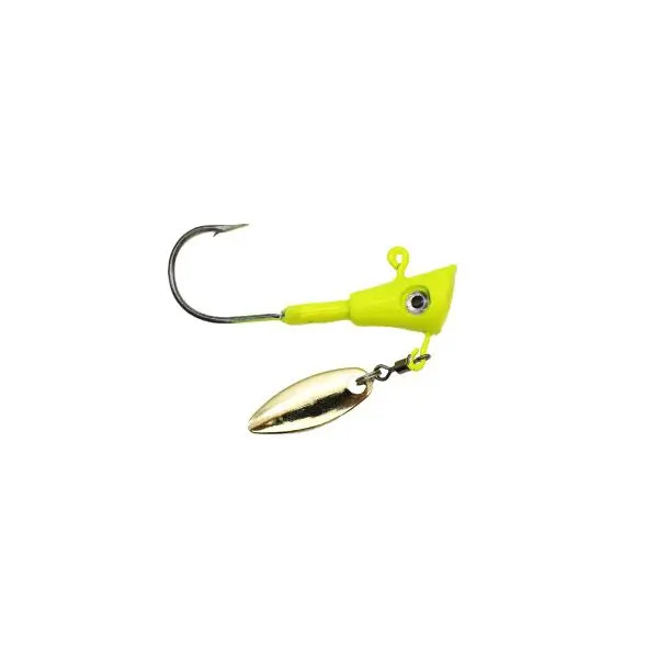 Leland's Lures Fin Spin 1/16oz 3pk - Chartreuse