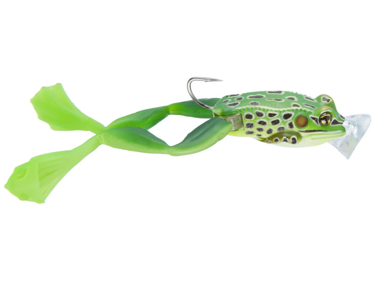 Live Target 2.5" Ultimate Popper Frog - Green/Yellow