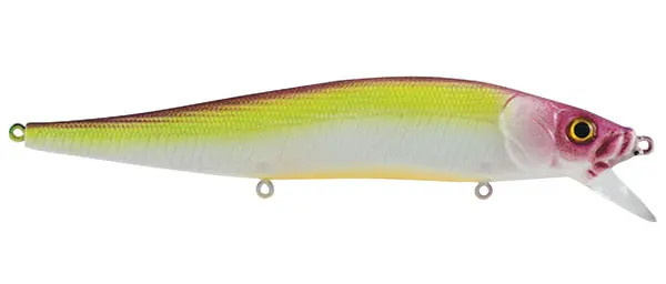 Luck E Strike STX Jerkbait 4-6ft - Purple Green Apple