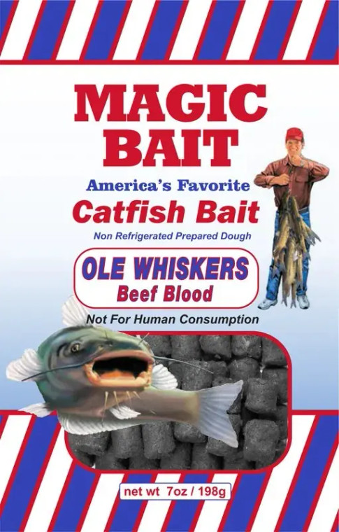 Magic Bait Catfish Cubes 7oz - Ole Whiskers Beef Blood