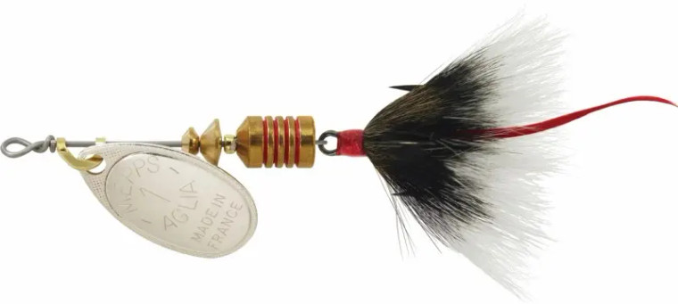 Mepps - 1/8oz Aglia Silver/Grey