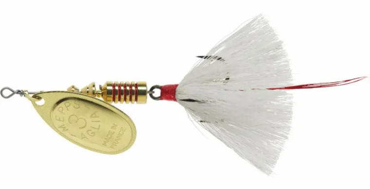 Mepps - 1/4oz Aglia Gold/White