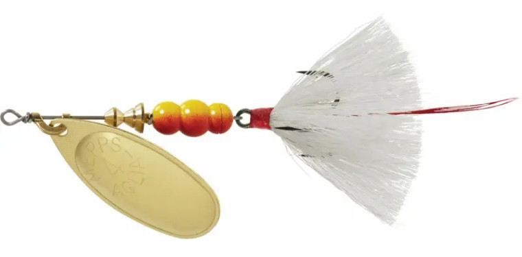 Mepps - 1/3oz Aglia Gold/White