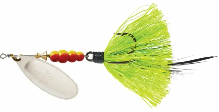 Mepps - 1/2oz Aglia Silver/Chartreuse