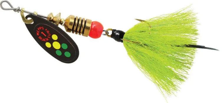 Mepps - 1/8oz Black Fury Hot Fire Tiger