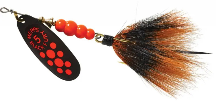 Mepps - 1/2oz Black Fury Red