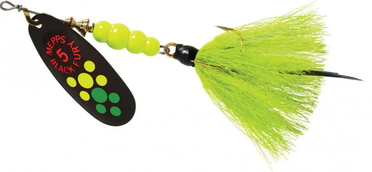 Mepps - 1/2oz Black Fury Hot Fire Tiger