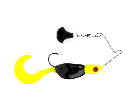 Mr. Crappie 1/8oz Spin Baby Spinnerbait - Tuxedo Black