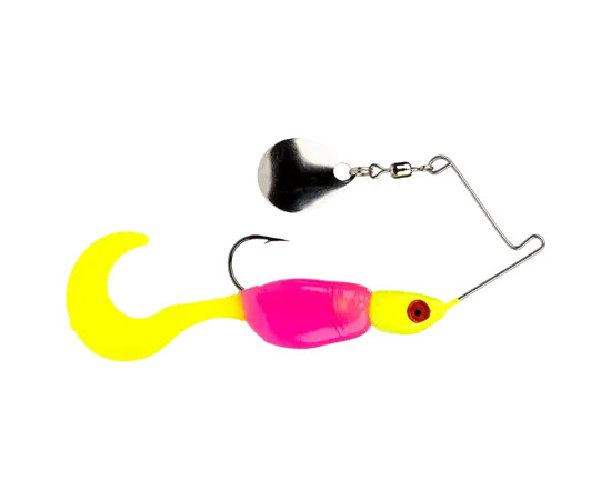 Mr. Crappie 1/8oz Spin Baby Spinnerbait - Hot Chicken