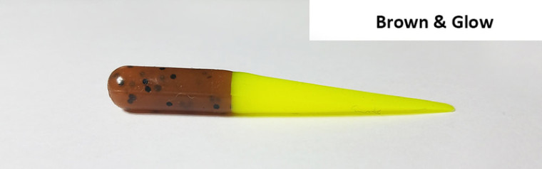 Muddy Water - 2.5" Muddy Water Baits - Brown & Glow