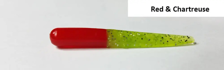 Muddy Water - 2" Muddy Water Baits - Red & Chartreuse