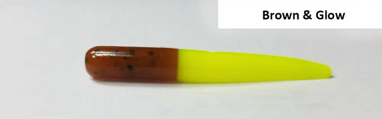 Muddy Water - 2" Muddy Water Baits - Brown & Glow