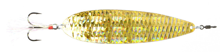Nichols Lures - 8" Ben Parker Magnum Flutter Spoon, Gold Shattered Glass, 3.5oz