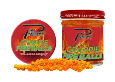 Pautzke 1.35oz Crappie Fire Balls - ORANGE GARLIC