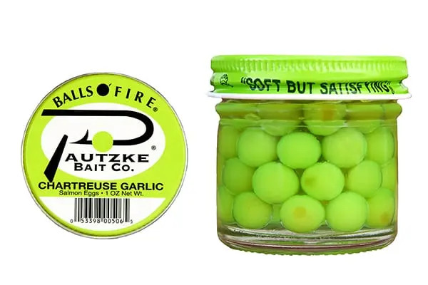 Pautzke 1oz Balls O Fire - Chartreuse Garlic