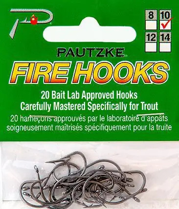 Pautzke 20ct Fire Hook - sz10