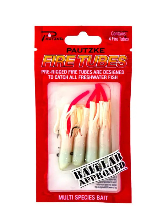 Pautzke 4ct Fire Tubes - WHITE