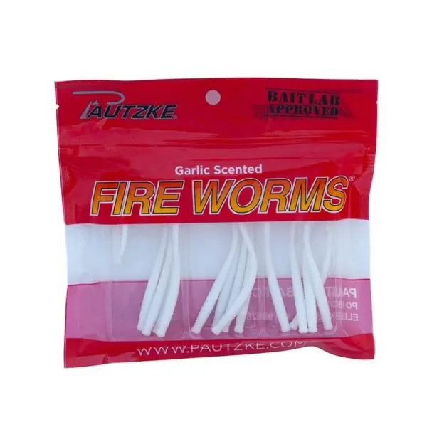 Pautzke 15ct Fire Worms - WHITE