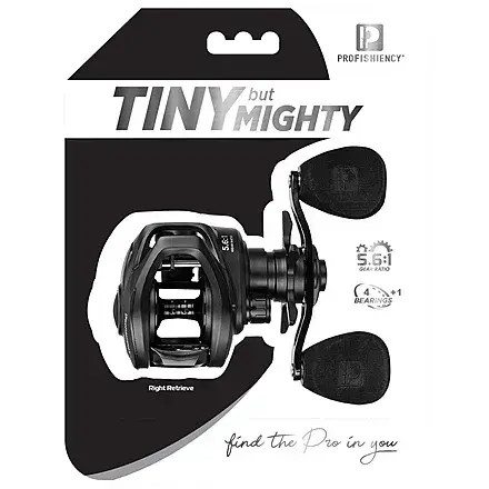 Profishiency - Anything Possible Tiny Baitcast Reel Black Clam Pack