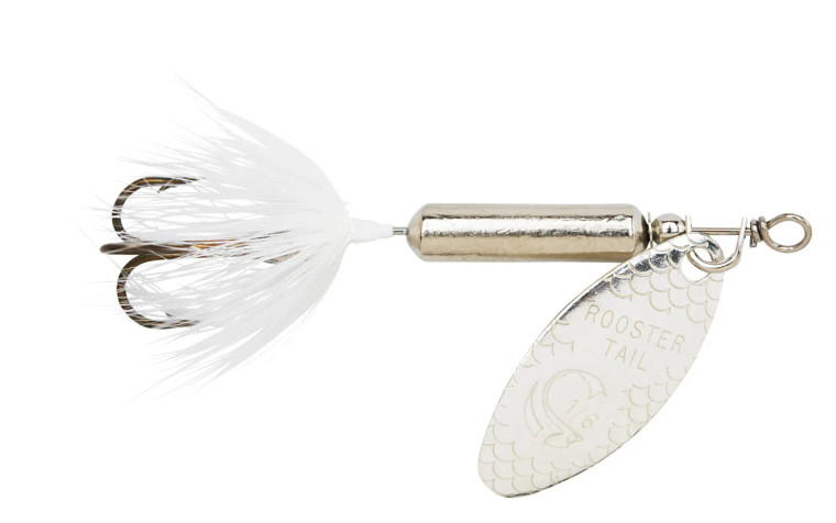 Rooster Tail 1/16oz - Chrome Whitetail