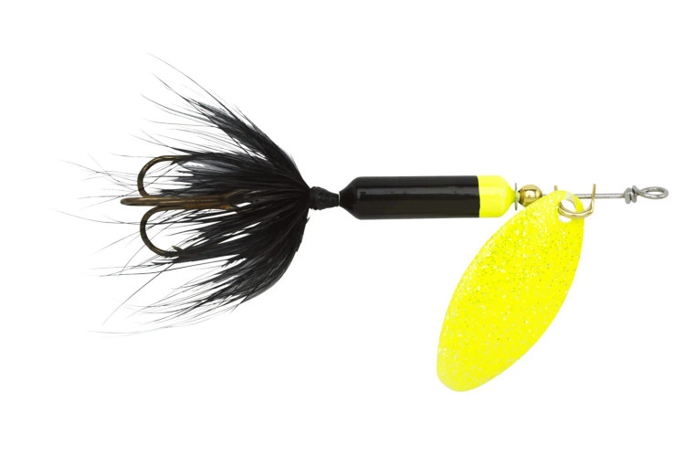 Rooster Tail 1/4oz - Black Chartreuse
