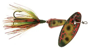 Vibric Rooster Tail 1/4oz - Frog Bleeding