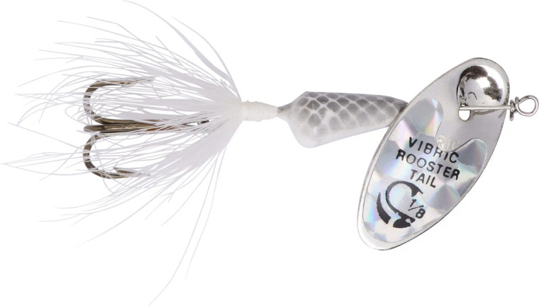Vibric Rooster Tail 1/4oz - White Mylar