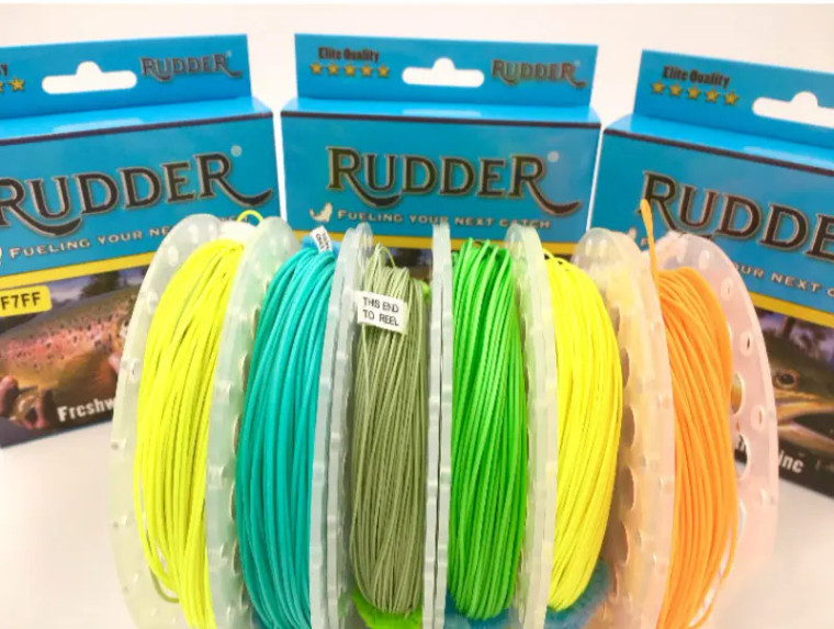 Rudder Fishing 100ft Fly Line - Lemon Green WF5F