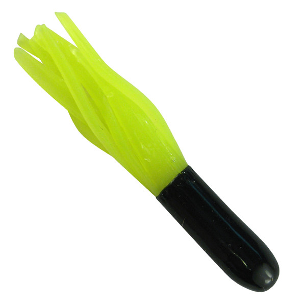 Southern Pro - 1.5" Crappie Tube 50pk Black/Chartreuse
