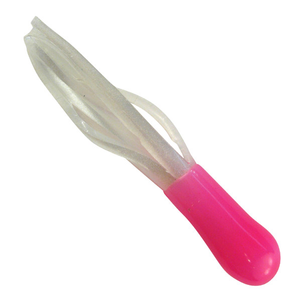 Southern Pro - 1.5" Crappie Tube 50pk Hot Pink/White