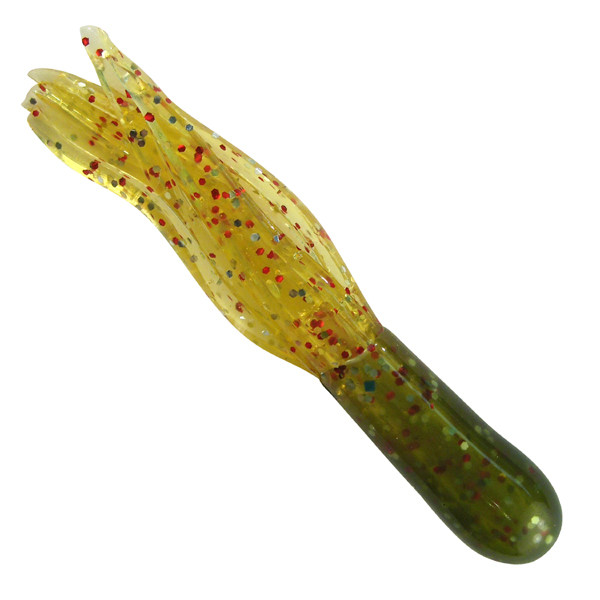 Southern Pro - 1.5" Crappie Tube 50pk Char Firecracker