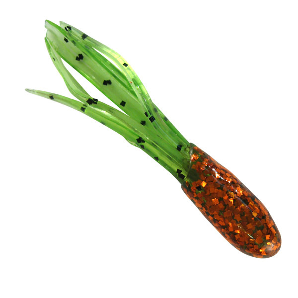 Southern Pro - 1.5" Scale Head Crappie Tube 50pk Orange/Watermelon